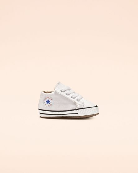 Dívčí Boty Vysoké Converse Chuck Taylor All Star Cribster Easy-On Bílé Béžový Bílé | CZ 31MYN45